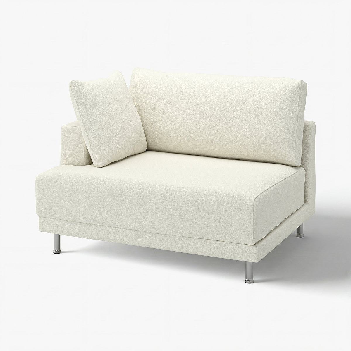 UPPÅKRA cover for 1.5-seat module, left, Axvall off-white, 70x71x95 cm