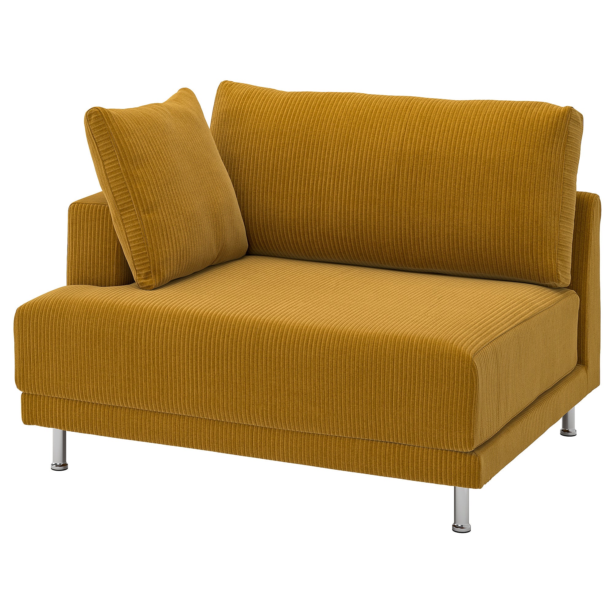 UPPÅKRA cover for 1.5-seat module, left, Samsala yellow-brown
