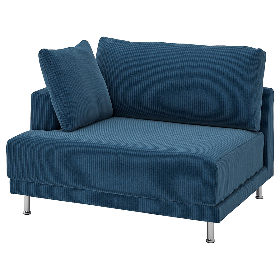 UPPÅKRA cover for 1.5-seat module, left, Samsala dark blue