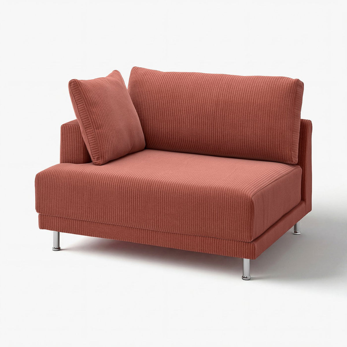 UPPÅKRA cover for 1.5-seat module, left, Samsala brown-red