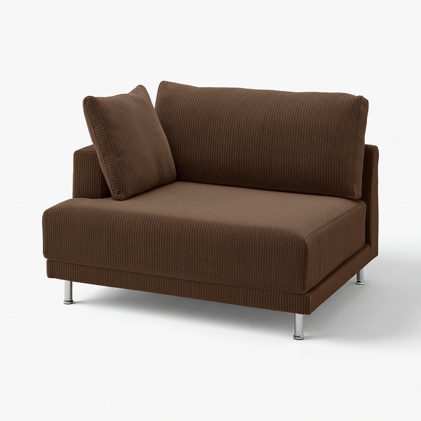 UPPÅKRA cover for 1.5-seat module, left, Samsala dark brown