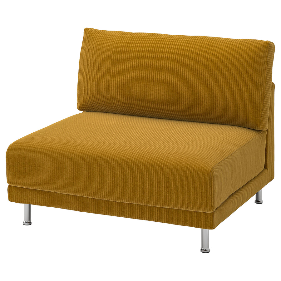 UPPÅKRA cover for 1.5-seat module, Samsala yellow-brown