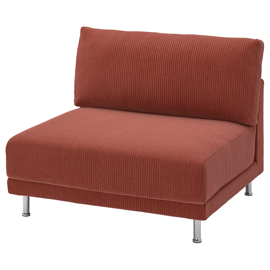 UPPÅKRA cover for 1.5-seat module, Samsala brown-red