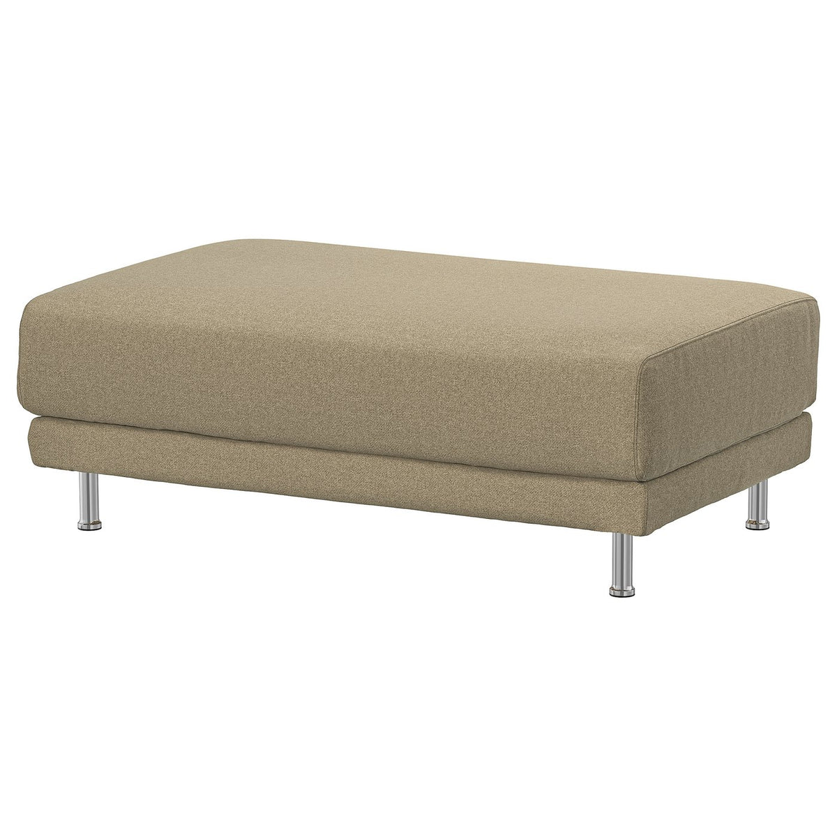 UPPÅKRA cover for footstool, Johanneshov brown-beige, 70x71x95 cm
