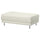 UPPÅKRA footstool, Axvall off-white, 127x46x77 cm