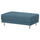 UPPÅKRA footstool, Axvall dark grey-blue, 127x46x77 cm