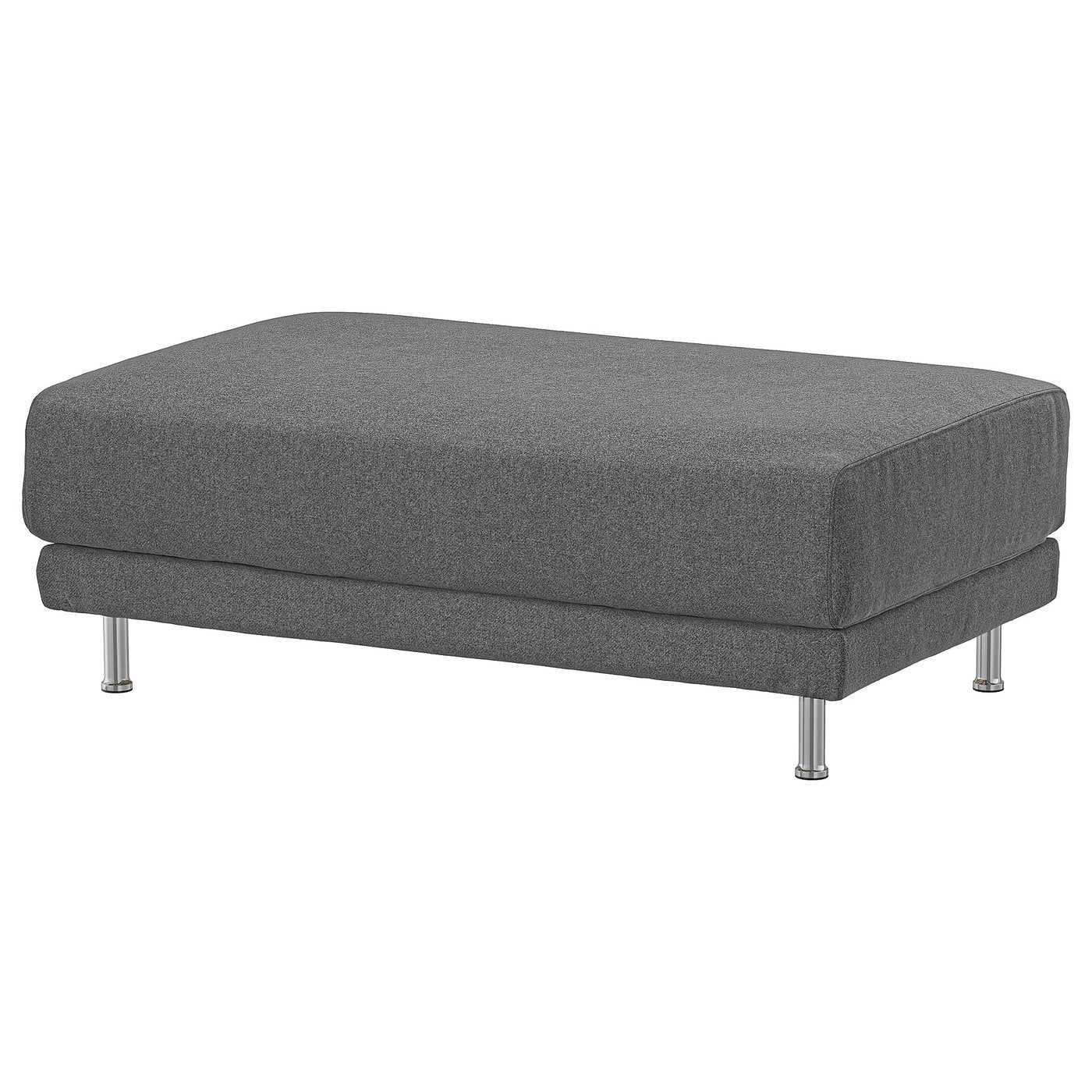 UPPÅKRA footstool, Johanneshov dark grey, 127x46x77 cm