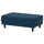 UPPÅKRA footstool, Samsala dark blue, 127x46x77 cm