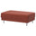 UPPÅKRA footstool, Samsala brown-red, 127x46x77 cm