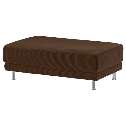 UPPÅKRA footstool, Samsala dark brown, 127x46x77 cm