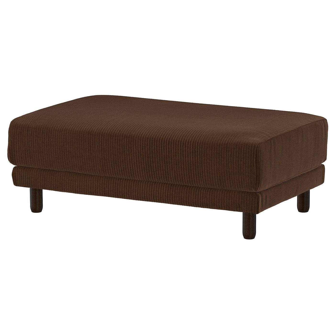 UPPÅKRA footstool, Samsala dark brown, 127x46x77 cm