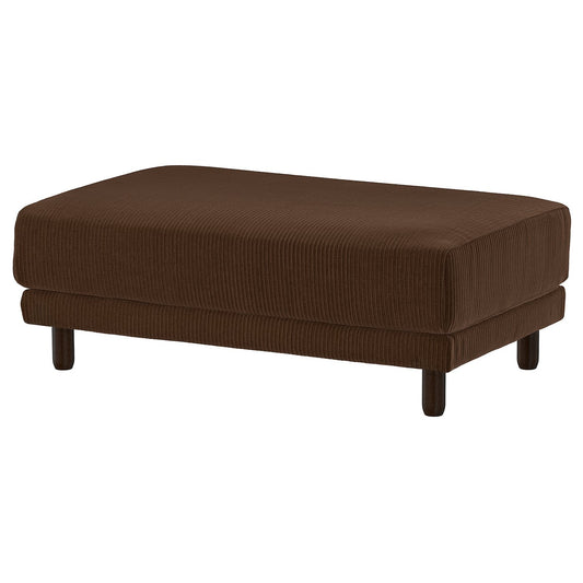 UPPÅKRA footstool, Samsala dark brown, 127x46x77 cm
