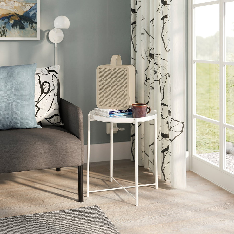 UPPÅTVIND air purifier, beige, 22.5x28x12.5 cm
