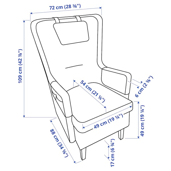 UPPBUREN Armchair - with lifting function ,