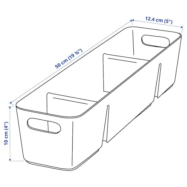 Ikea UPPDATERA - Container, anthracite,50x12 cm