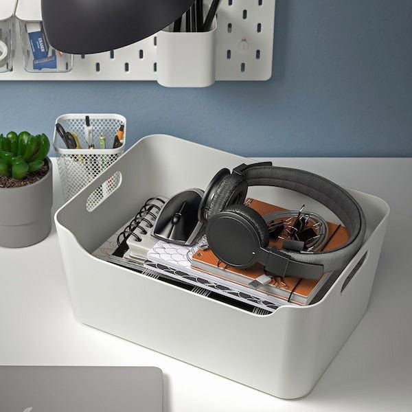 Ikea UPPDATERA - Box, white, 34x24 cm