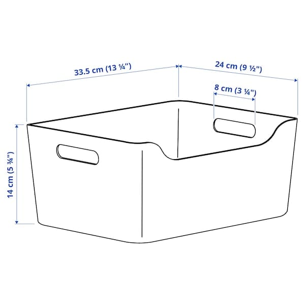 Ikea UPPDATERA - Box, white, 34x24 cm