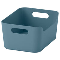 UPPDATERA box, grey-blue, 24x17 cm