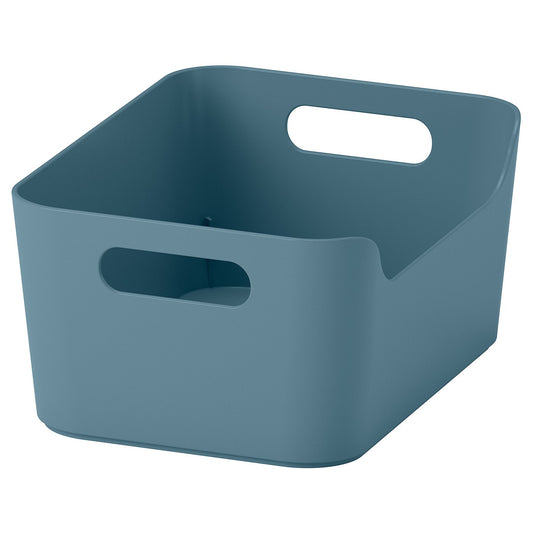 UPPDATERA box, grey-blue, 24x10x17 cm