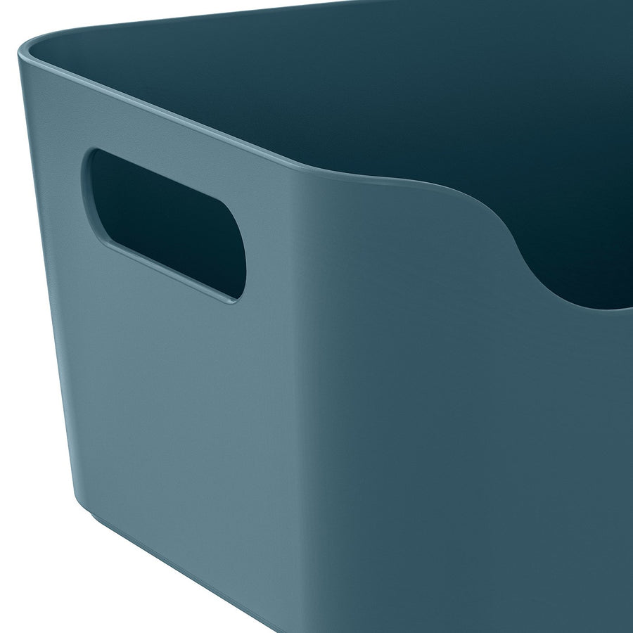 UPPDATERA box, grey-blue, 24x17 cm
