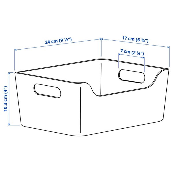 UPPDATERA box, light pink, 24x17 cm
