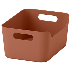 UPPDATERA box, red-brown, 24x10x17 cm