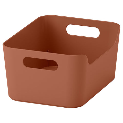 UPPDATERA box, red-brown, 24x17 cm