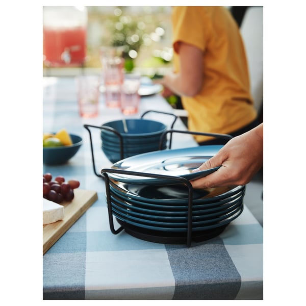 UPPDATERA plate holder, anthracite, 19-31 cm