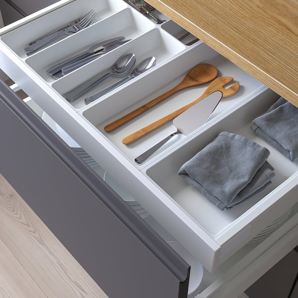 UPPDATERA cutlery tray/2 utensil trays, white, 72x50 cm