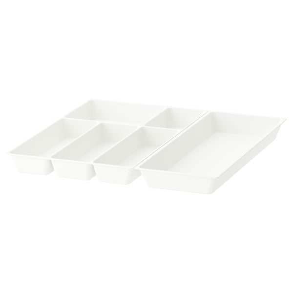 UPPDATERA - UPPDATERA Cutlery tray/utensil tray, white, 52x50 cm