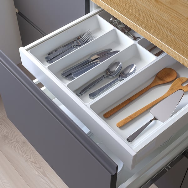 UPPDATERA cutlery tray/utensil tray, white, 52x50 cm