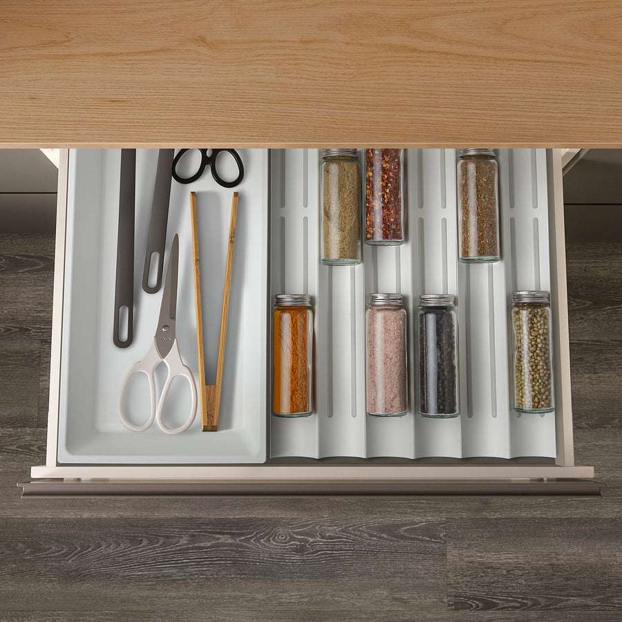 UPPDATERA spice rack, white, 49.5x10 cm