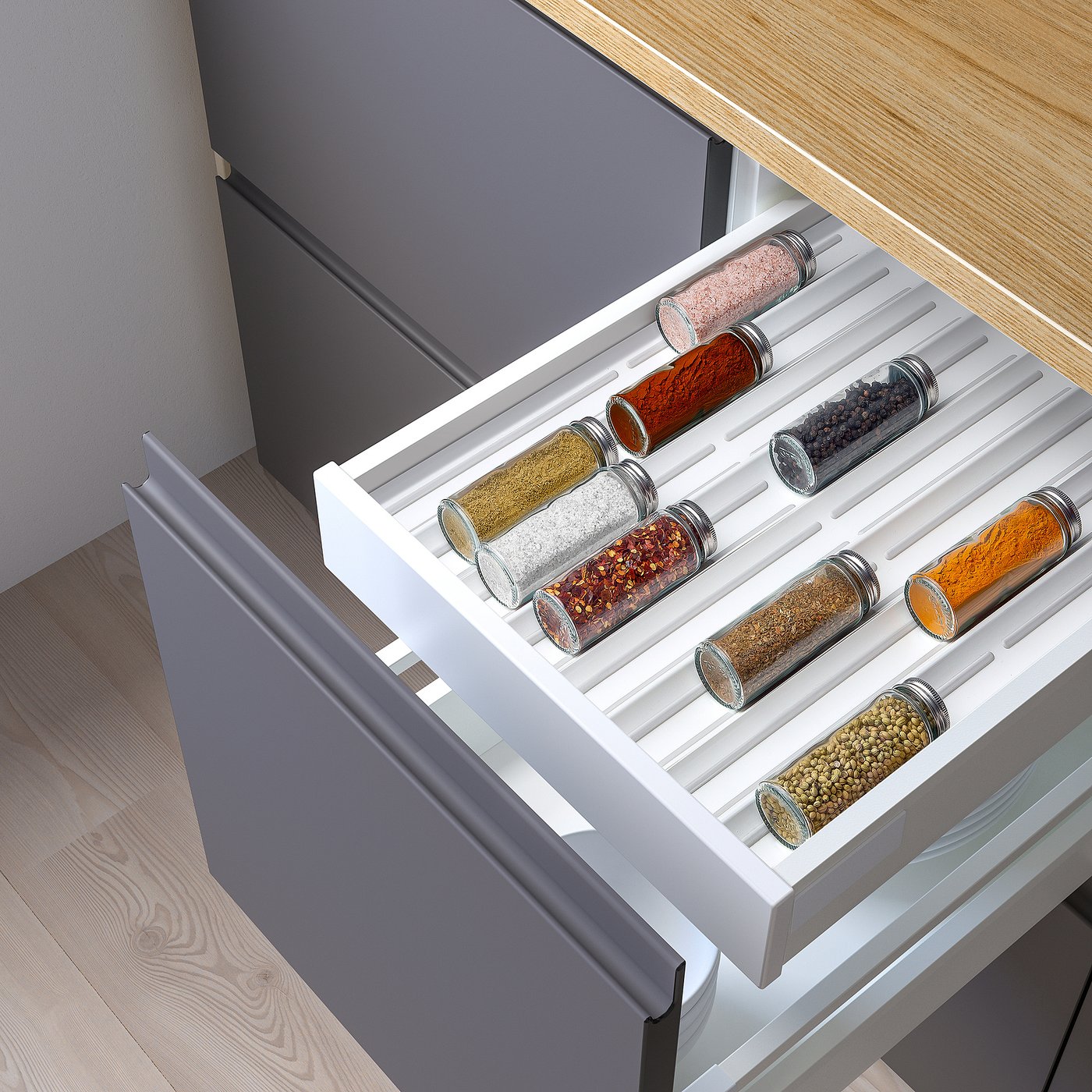 UPPDATERA spice rack, white, 10x50 cm