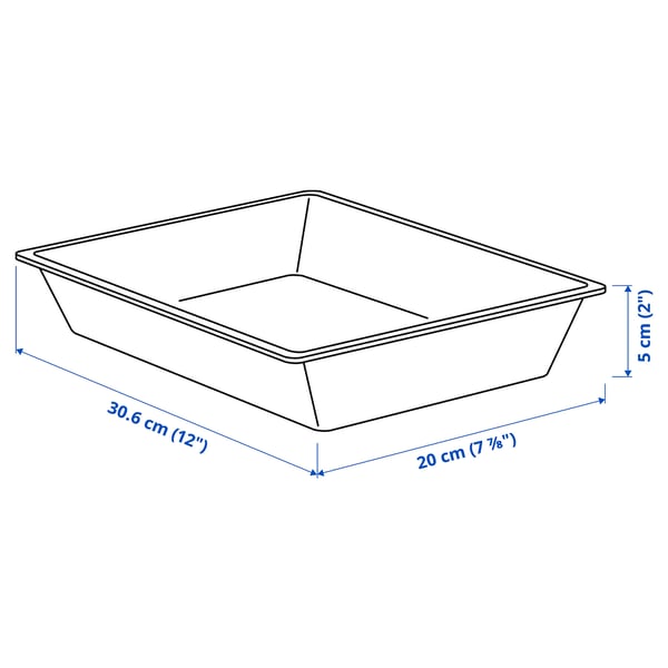 UPPDATERA utensil tray, bamboo, 20x31 cm