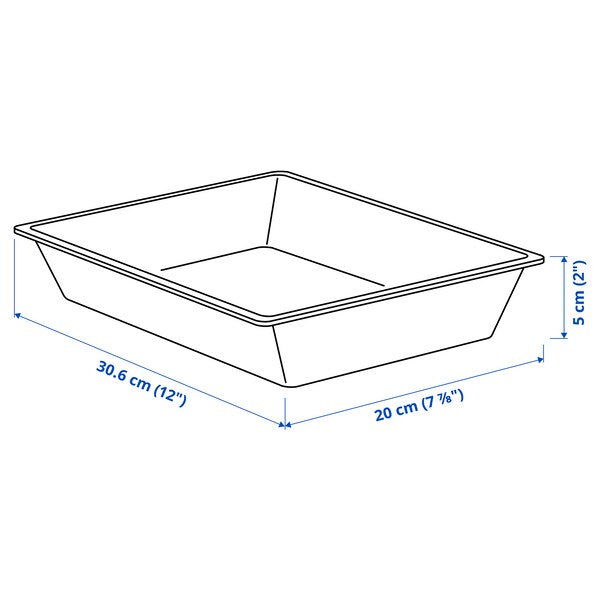 UPPDATERA utensil tray, white, 20x31 cm