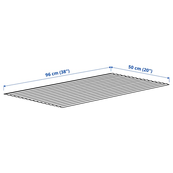 UPPDATERA drawer mat, grey, 50x96 cm