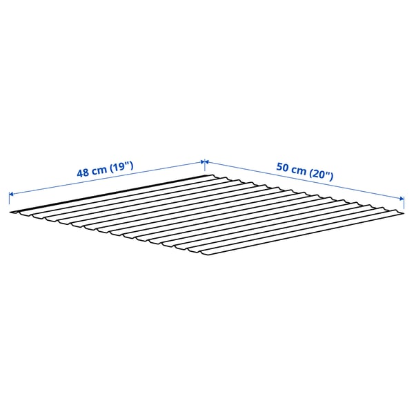 UPPDATERA drawer mat, grey, 50x48 cm