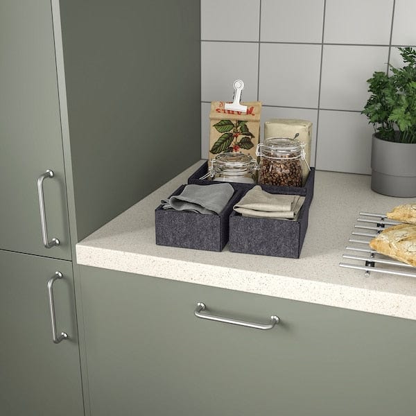 Ikea UPPDATERA - Box, set of 3, grey