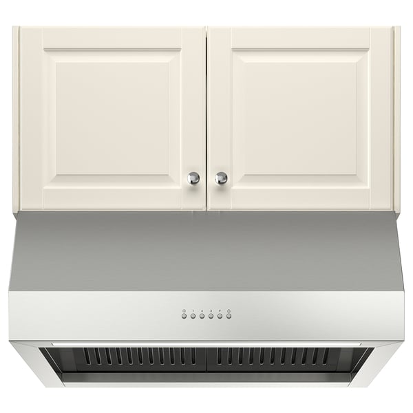 UPPFRISKANDE wall mounted extractor hood, stainless steel colour, 80 cm