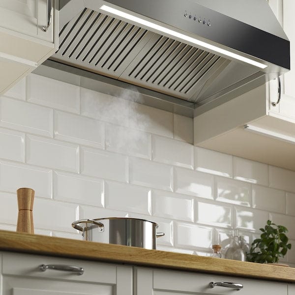 Ikea UPPFRISKANDE Hood to be fixed to the wall - stainless steel colour 80 cm , 80 cm