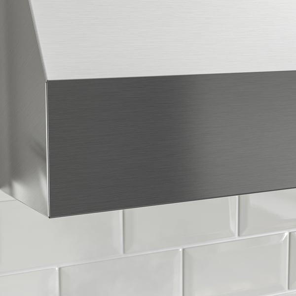 UPPFRISKANDE wall mounted extractor hood, stainless steel colour, 80 cm
