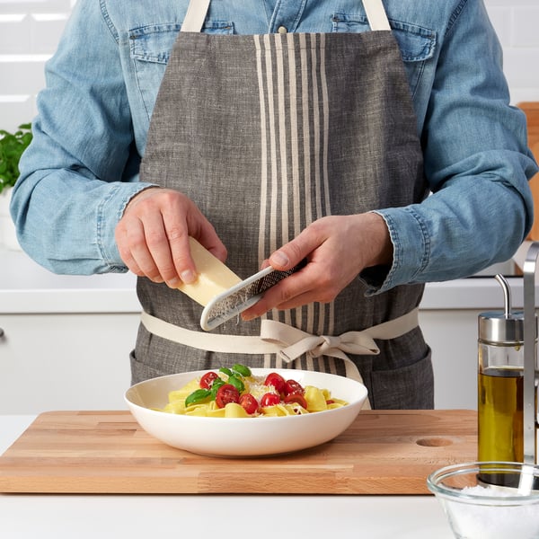 UPPFYLLD handheld grater, off-white, 23x4 cm