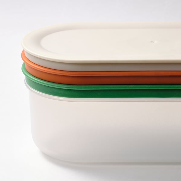 UPPFYLLD grater with container, set of 4, mixed colours