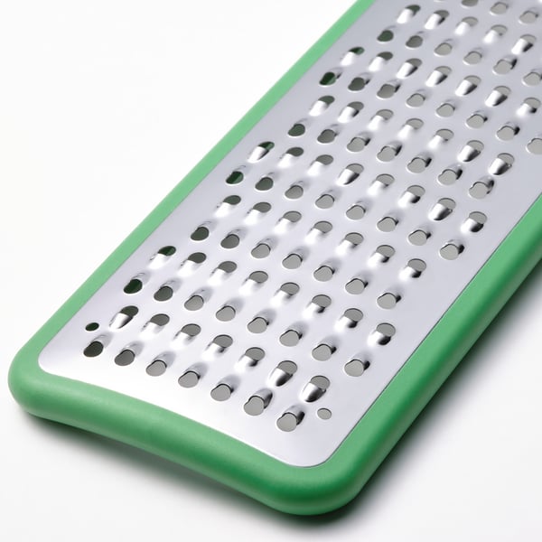 UPPFYLLD - Grater with handle, bright green, 30 cm