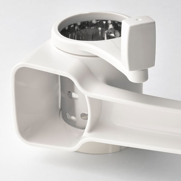 UPPFYLLD rotary grater, set of 2, white, 17x12 cm