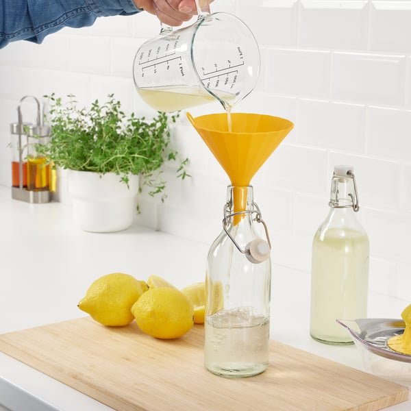 UPPFYLLD funnel, bright yellow, 11.5 cm