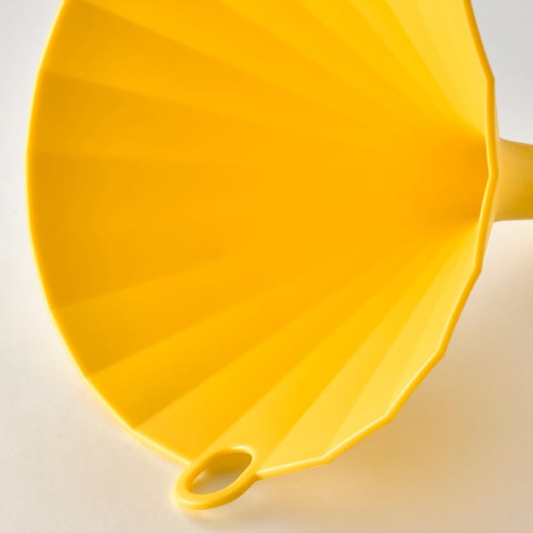 UPPFYLLD funnel, bright yellow, 11.5 cm