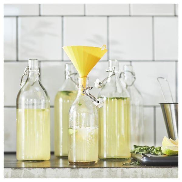 UPPFYLLD funnel, bright yellow, 11.5 cm