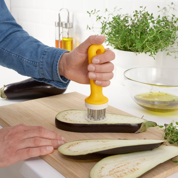 UPPFYLLD tenderiser tool, set of 2, green/bright yellow