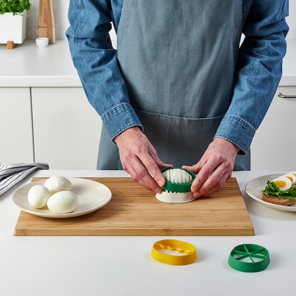 UPPFYLLD egg slicer, set of 4, mixed colours, 7x8.4 cm